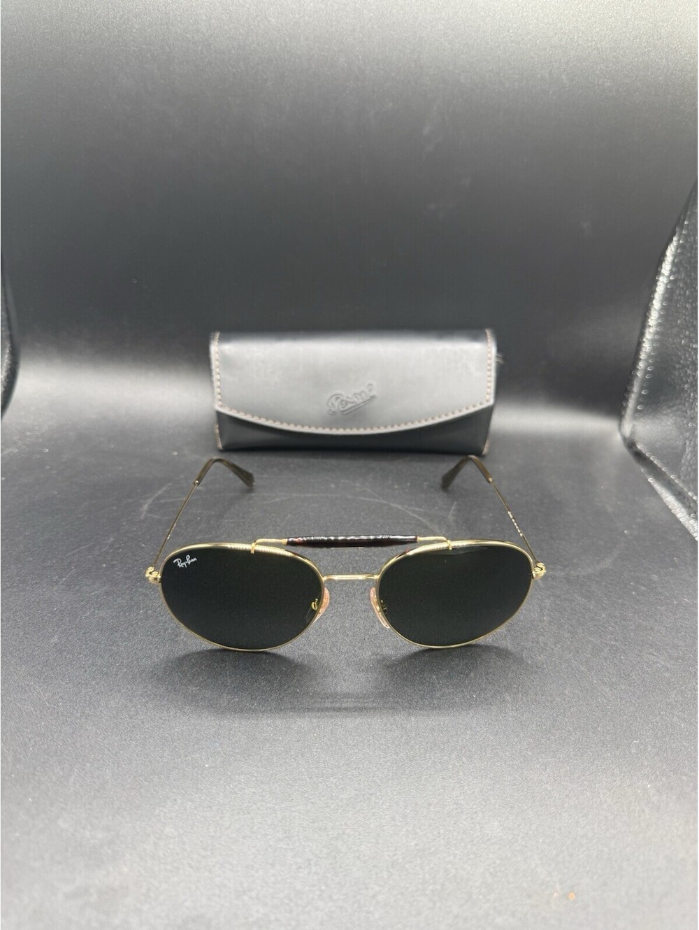 RAY BAN RB3540 Gold Unisex Aviator Full Rim Sunglasses 53-18-140